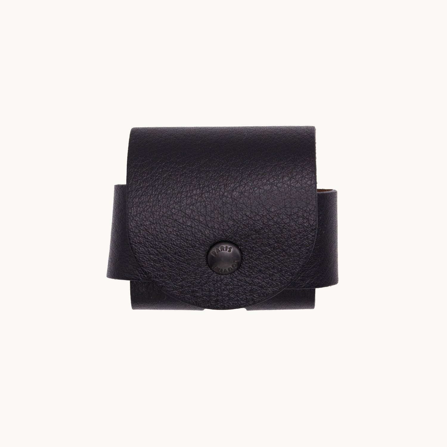ÉTUI EN CUIR NOIR POUR AIRPODS
