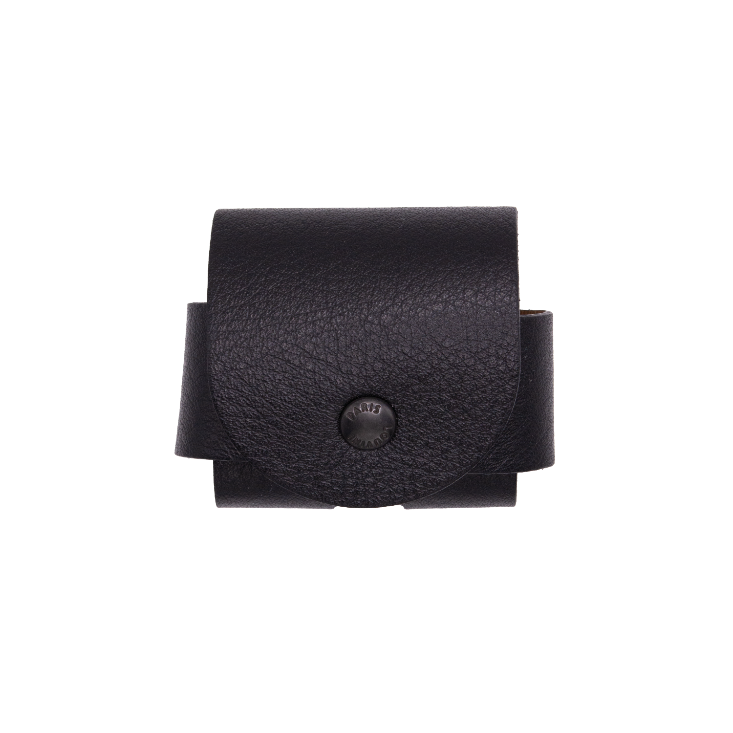 ÉTUI EN CUIR NOIR POUR AIRPODS