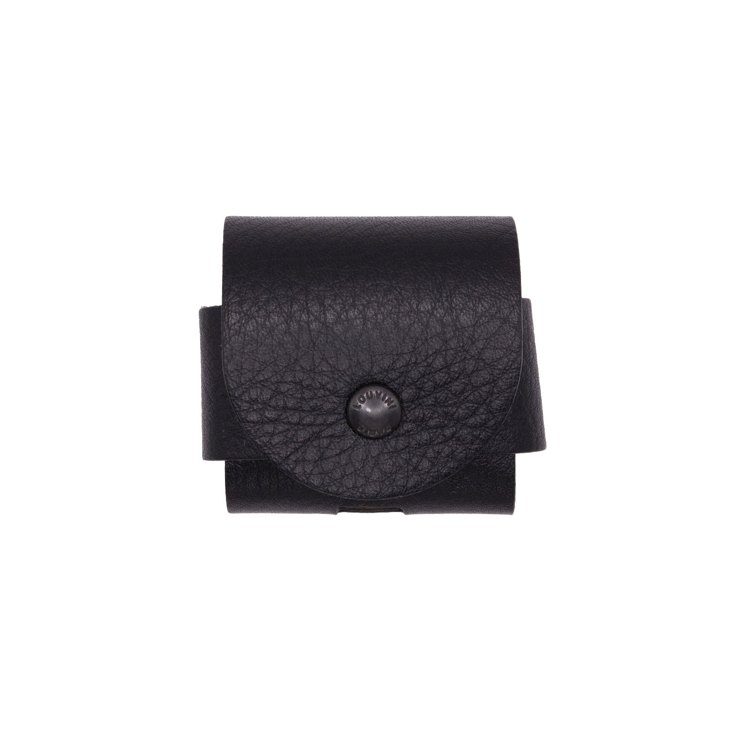ÉTUI EN CUIR NOIR POUR AIRPODS
