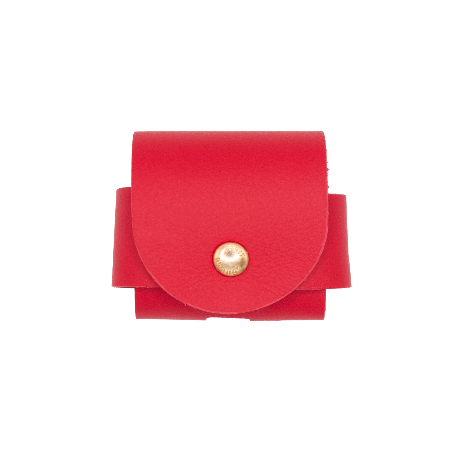 ÉTUI EN CUIR ROUGE POUR AIRPODS