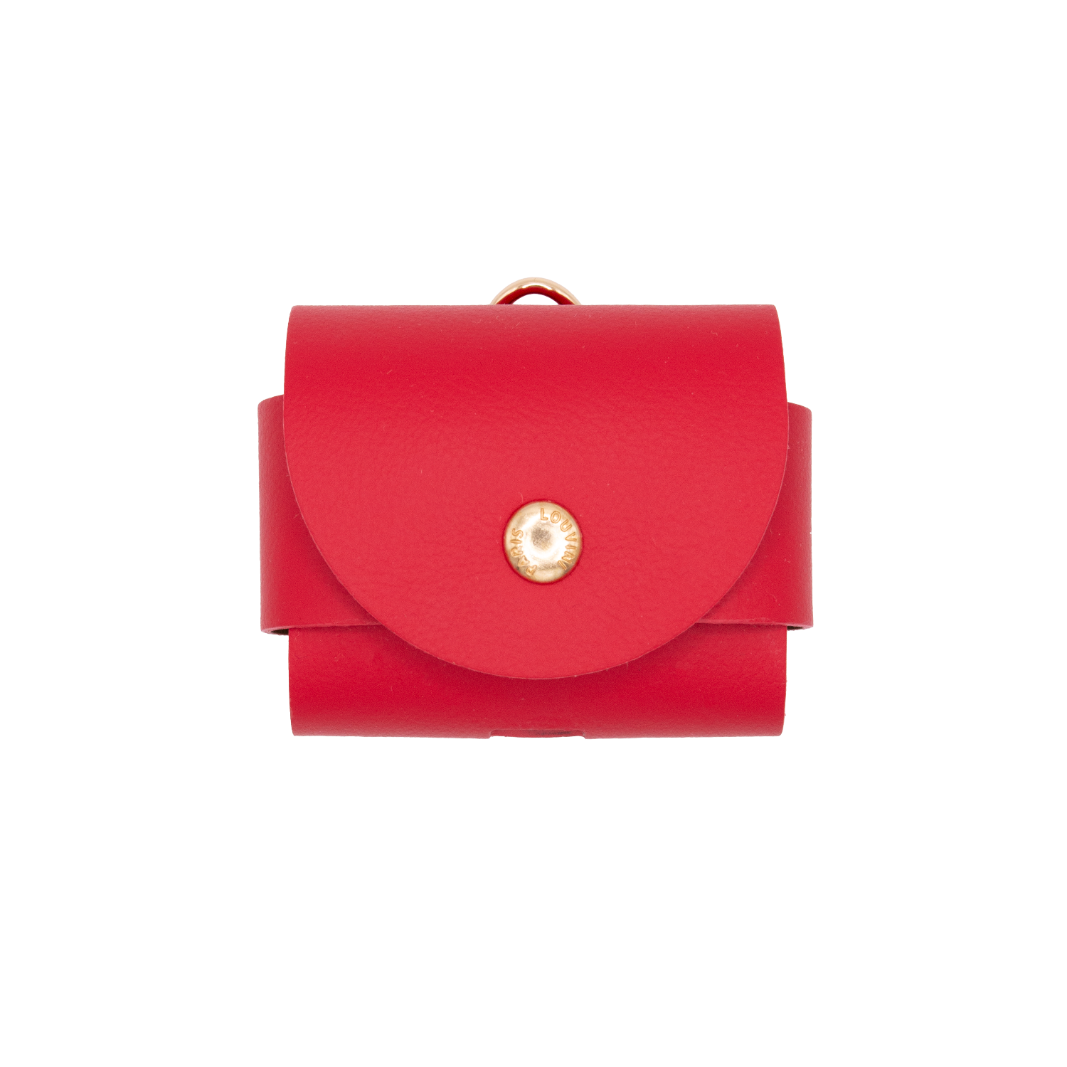 ÉTUI EN CUIR ROUGE POUR AIRPODS