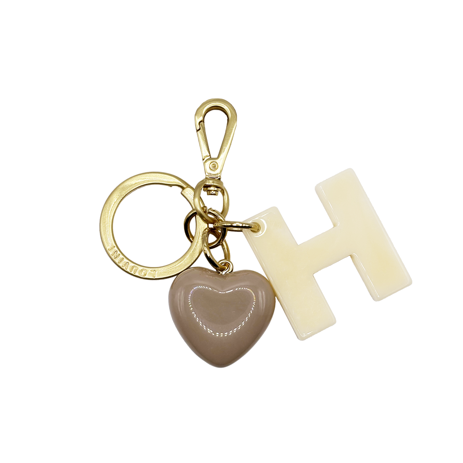 KEY RING - LETTRE D'AMOUR H
