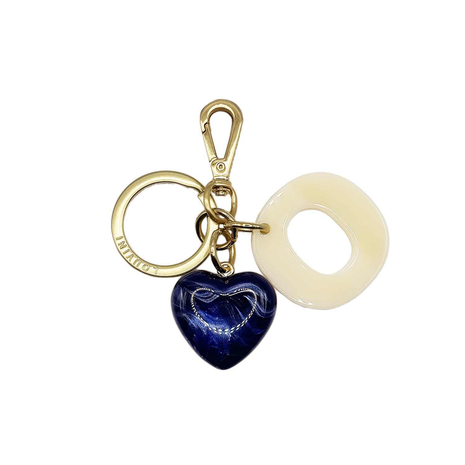 KEY RING - LETTRE D'AMOUR O