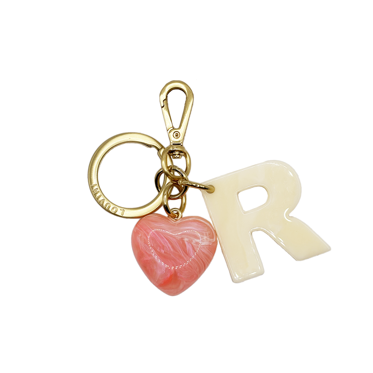 KEY RING - LETTRE D'AMOUR R