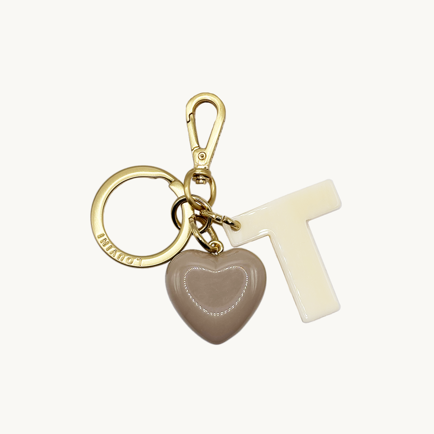 KEY RING - LETTRE D'AMOUR T