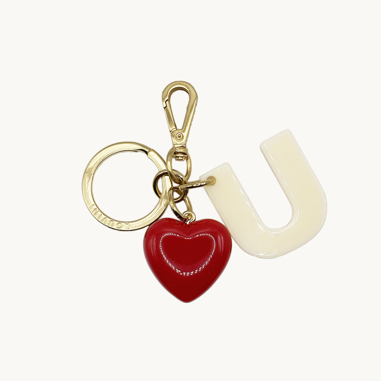 KEY RING - LETTRE D'AMOUR U