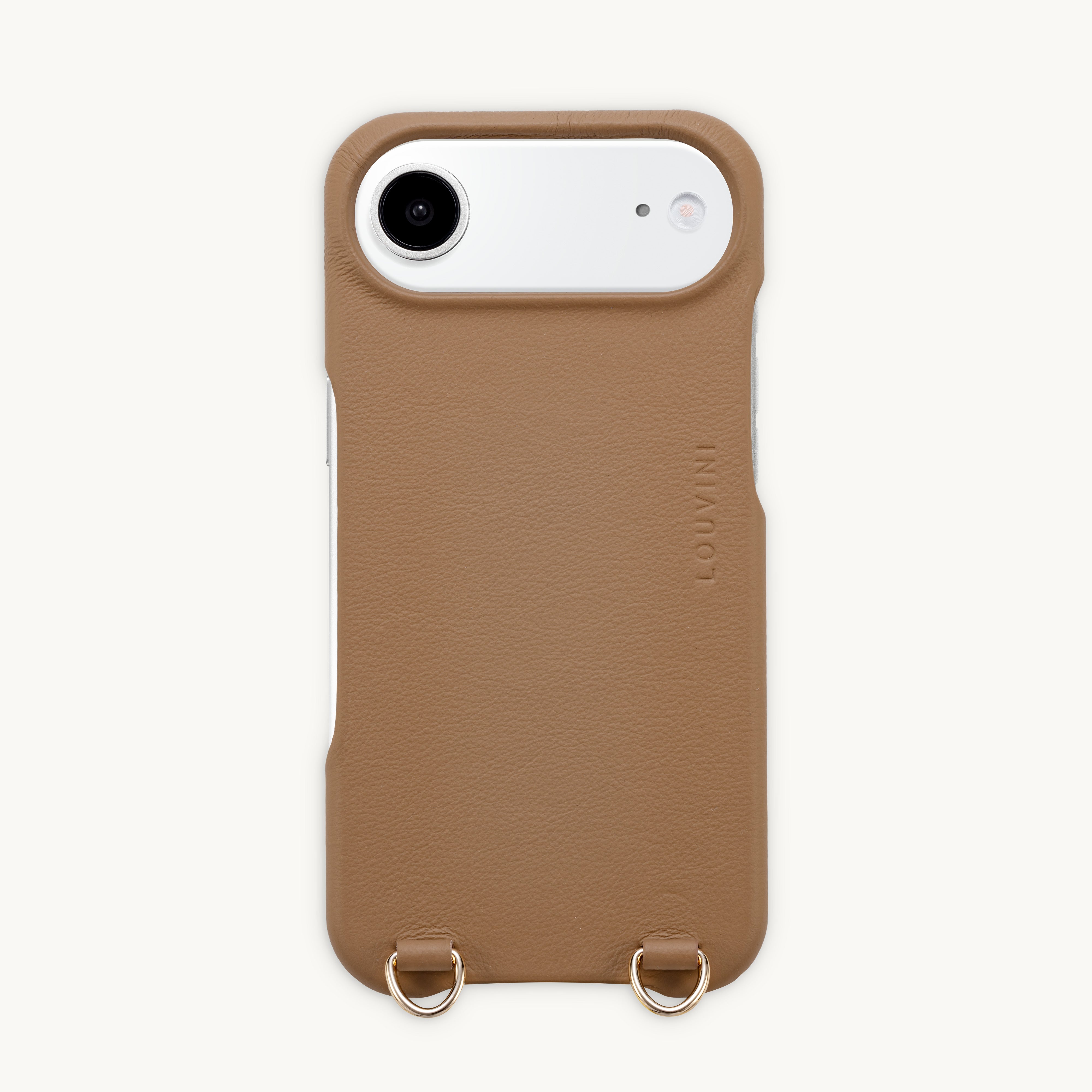 Leather iPhone Case with Loops and MagSafe MAX - CAMEL