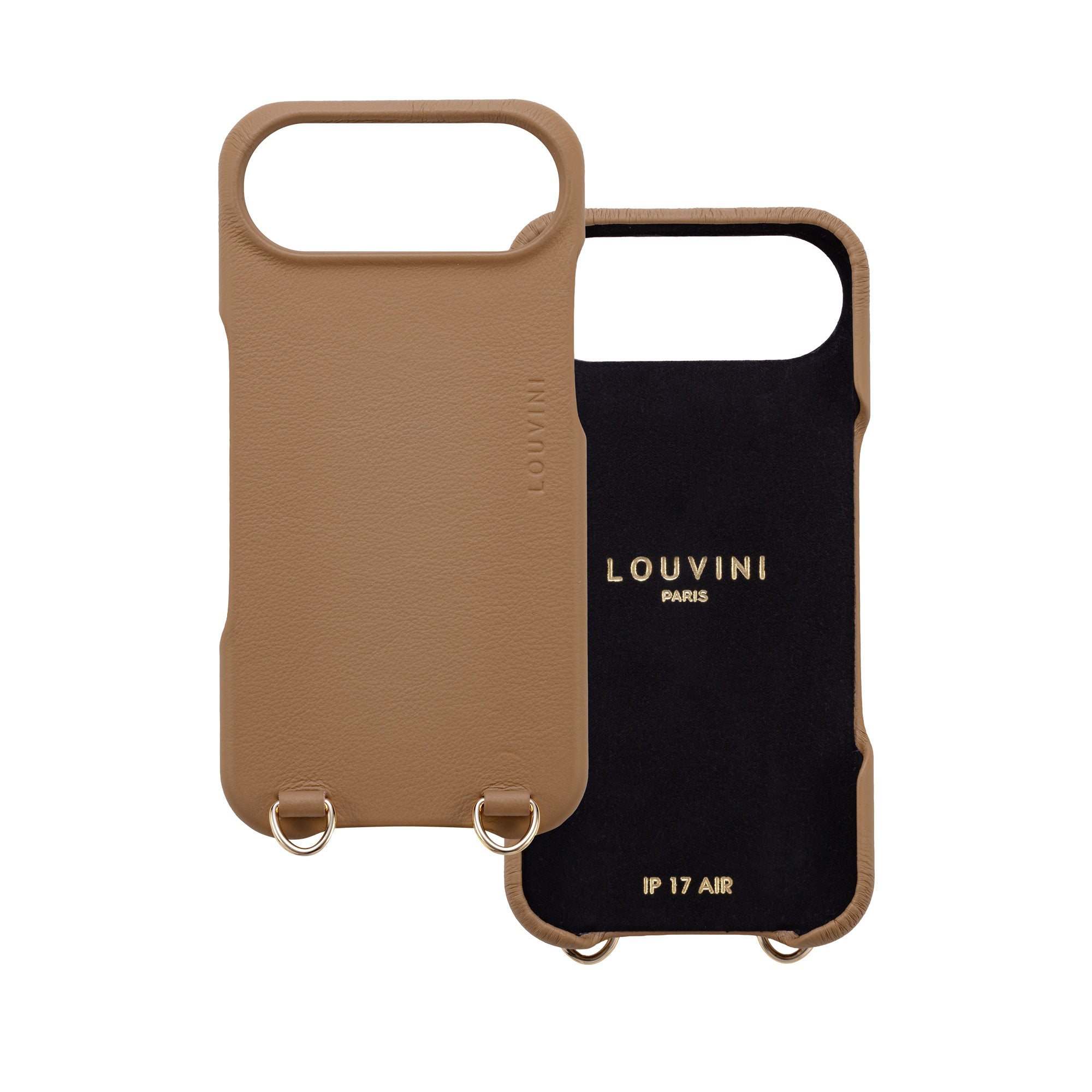 Leather iPhone Case with Loops and MagSafe MAX - CAMEL