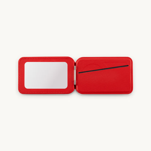 CHERIE mirror MagSafe iPhone card holder - Red