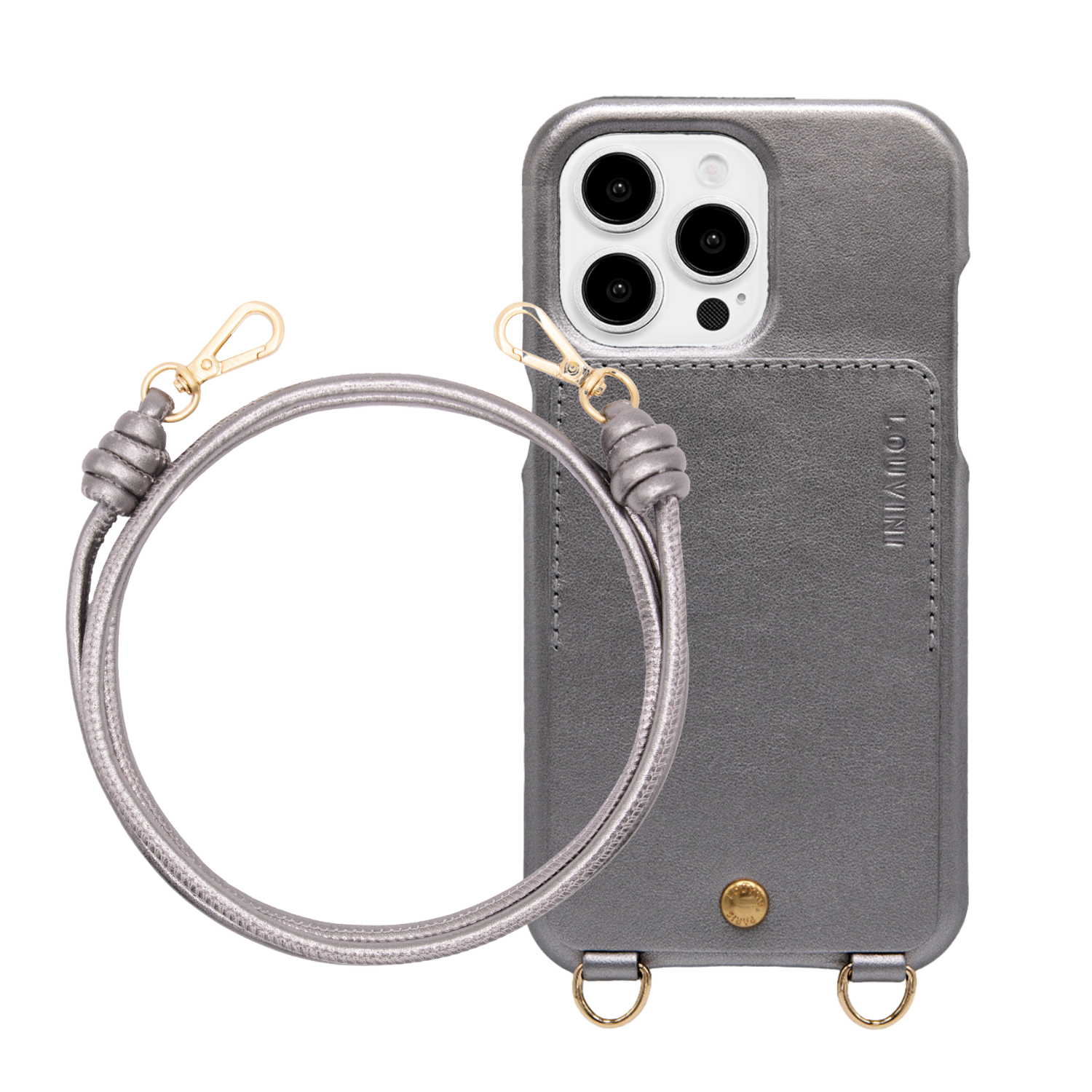 LOU Anthracite Case & Leather cord KATE Metallic