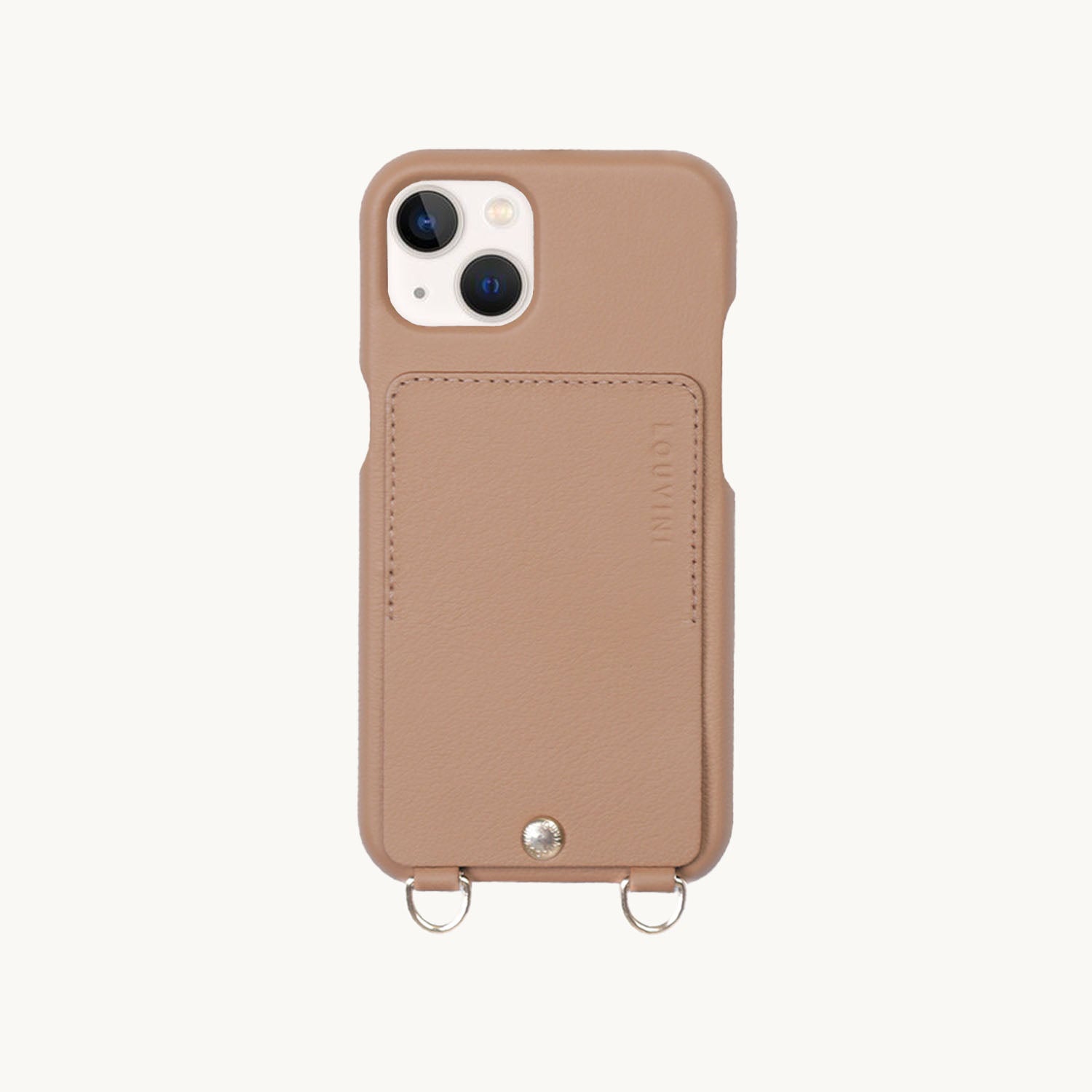 iPhone Leather Case with wallet and loops LOU - Camel