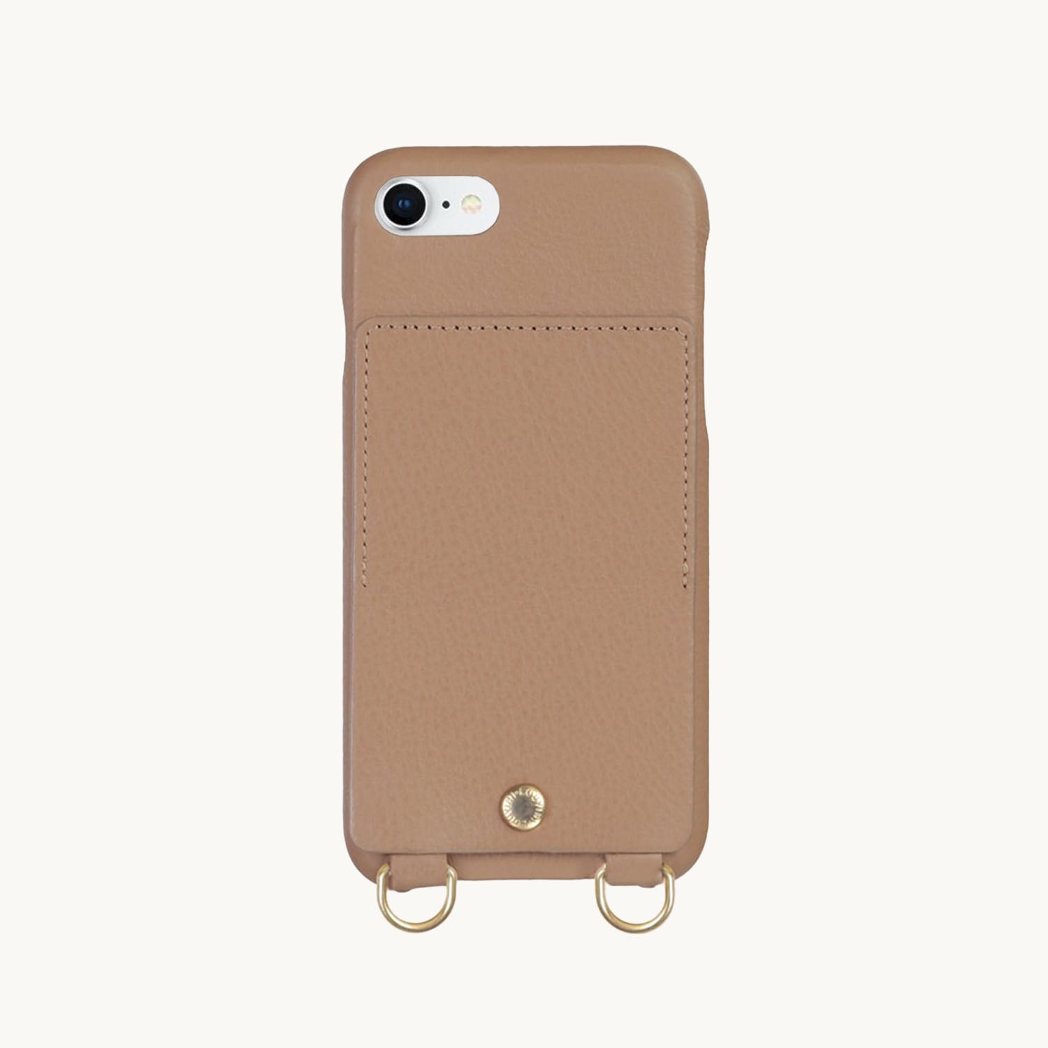 iPhone Leather Case with wallet and loops LOU - Camel