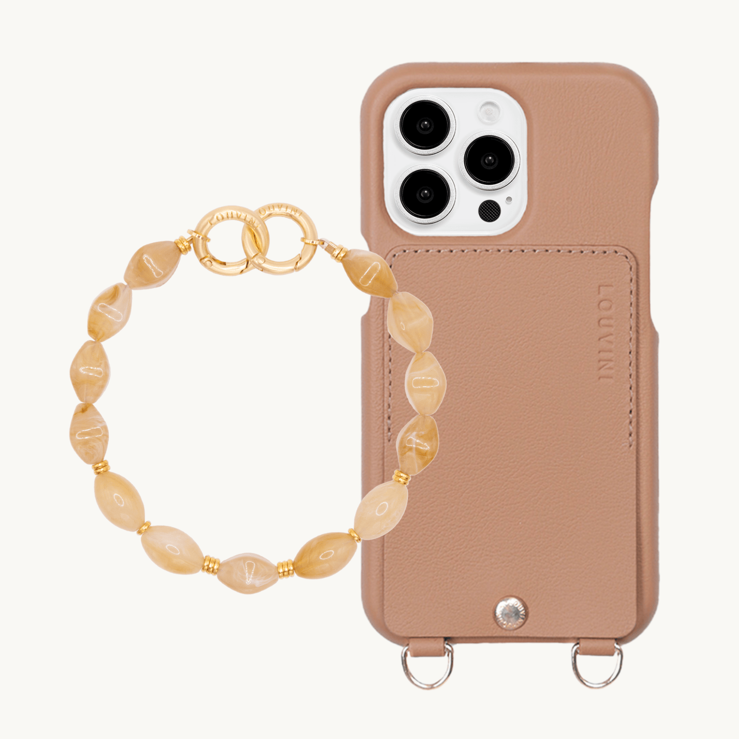 iPhone Case LOU Camel & PETIT RITA Light Brown Bracelet