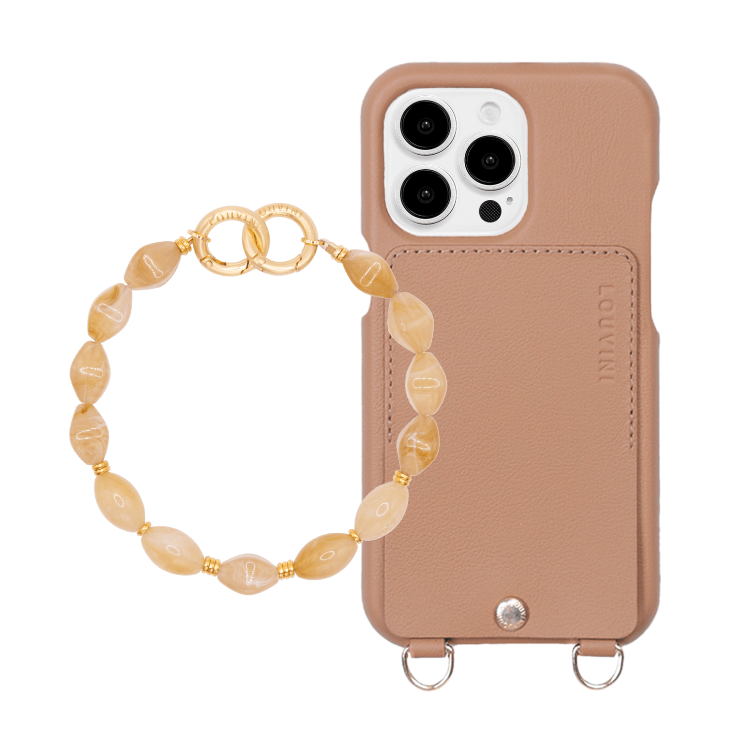 iPhone Case LOU Camel & PETIT RITA Light Brown Bracelet