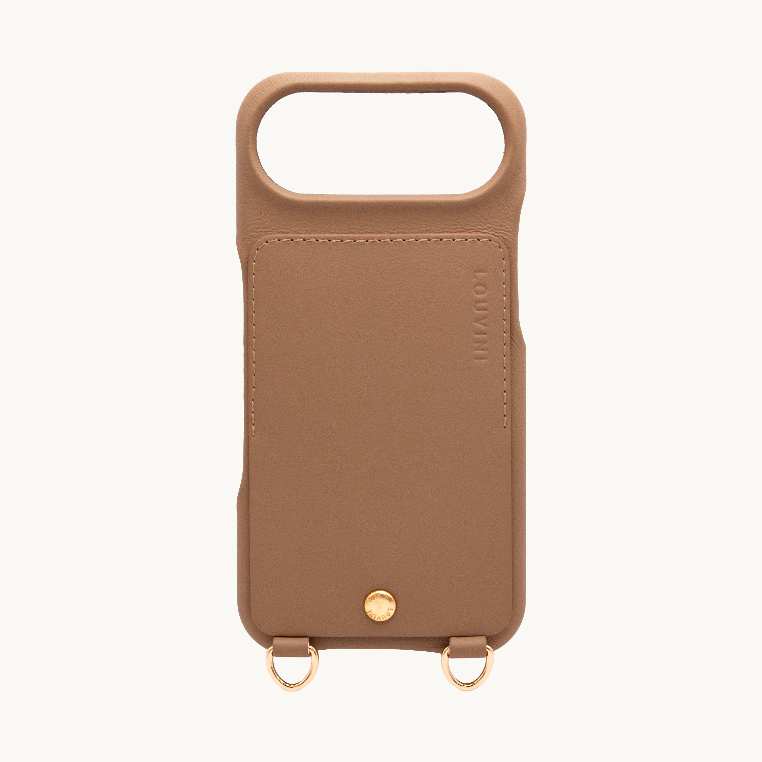 iPhone Leather Case with wallet and loops LOU - Camel