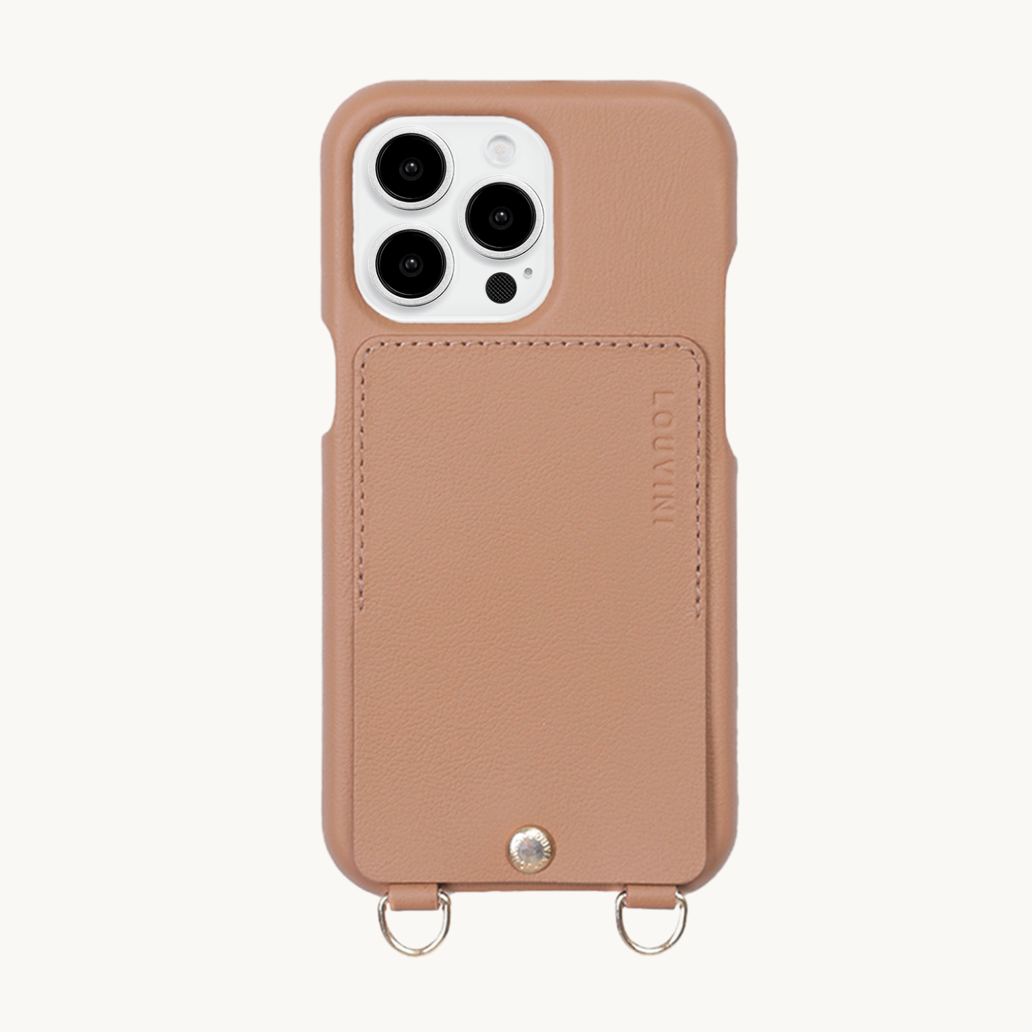 coque de téléphone avec étui en cuir camel