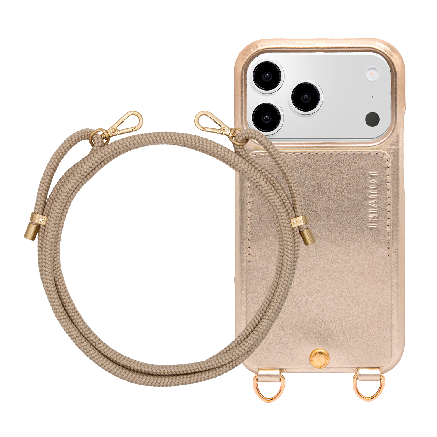 LOU Gold Case & TESSA Sand Cord