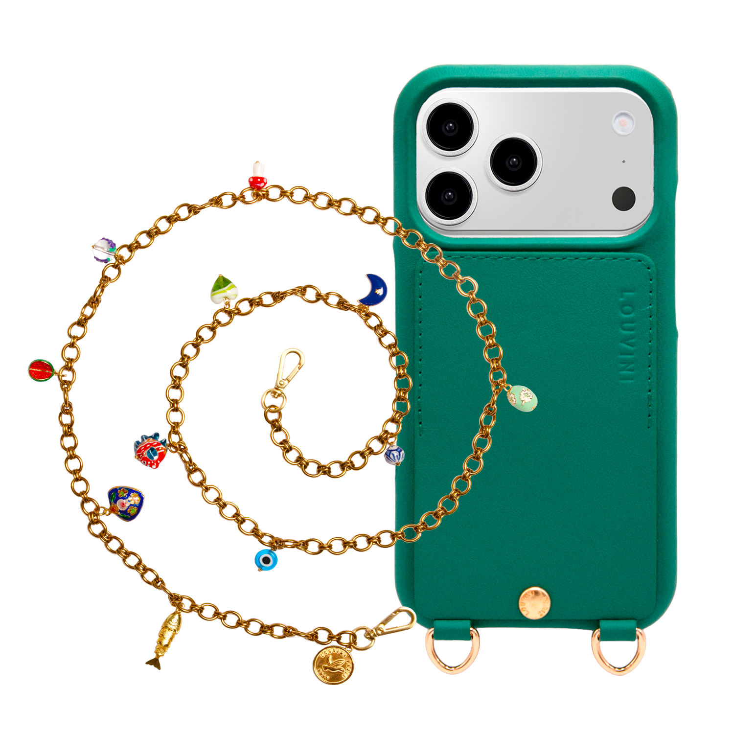 LOU Emerald iPhone Case & JANE Chain