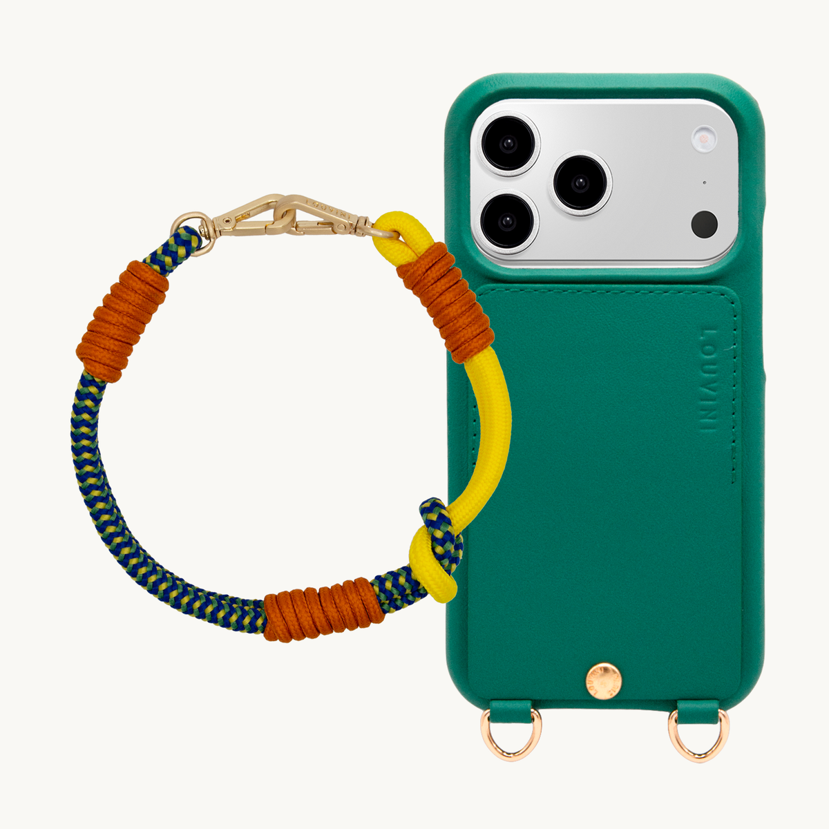 LOU Emerald iPhone Case & Bracelet PETIT TESSA Yellow Navy