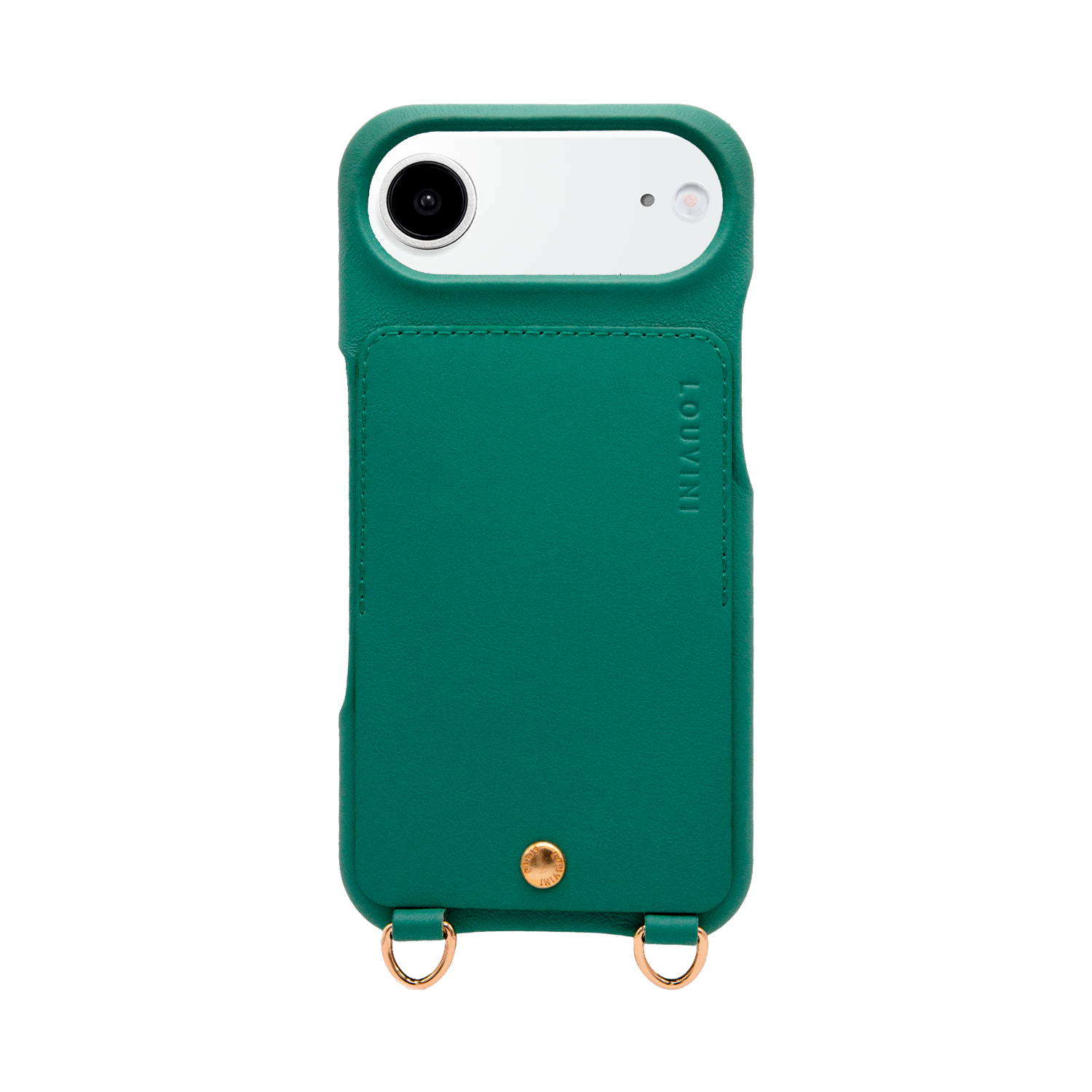 iPhone Leather Case with wallet and loops LOU - Emerald