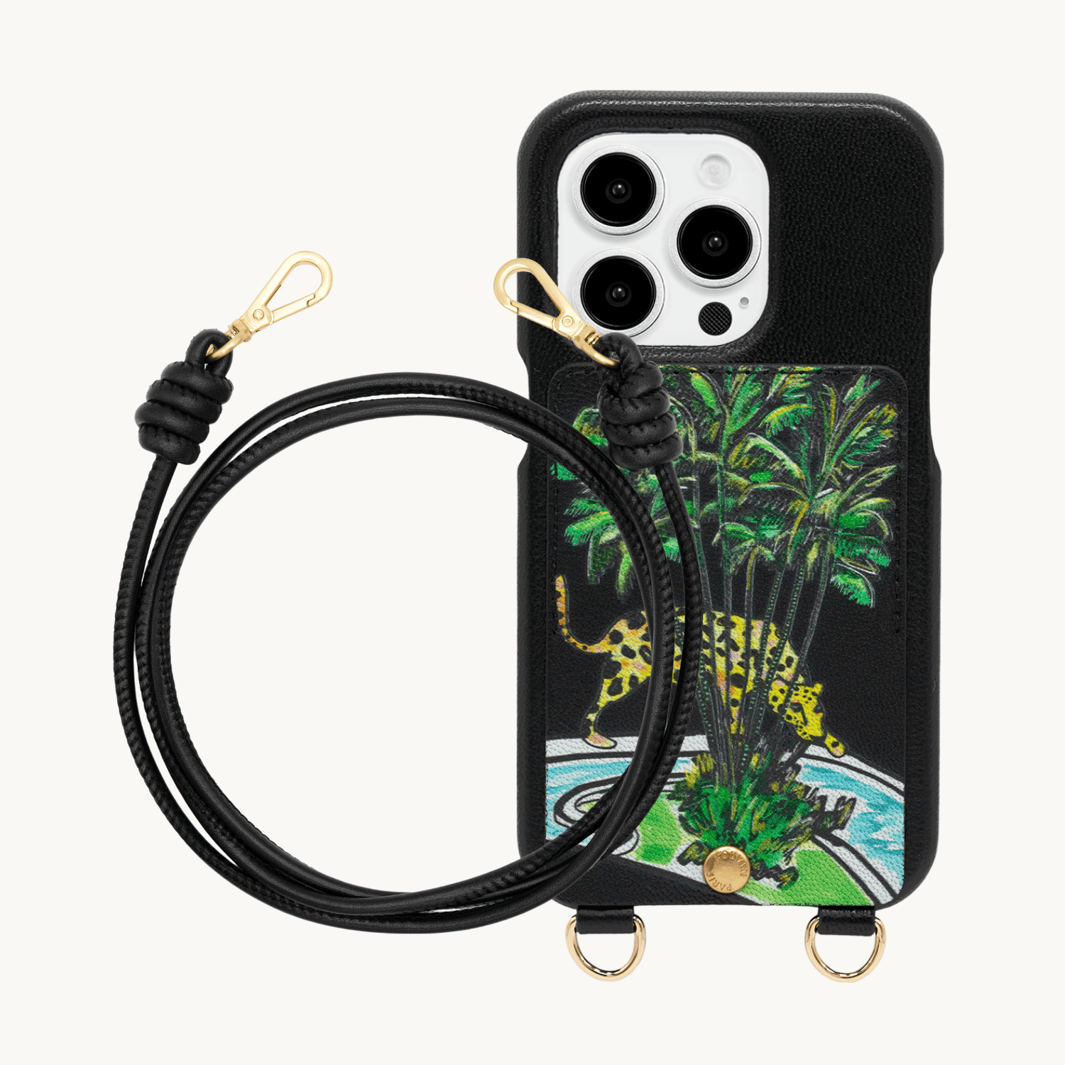 iPhone Case LOU x FILIPE JARDIM Black & KATE Black Cord