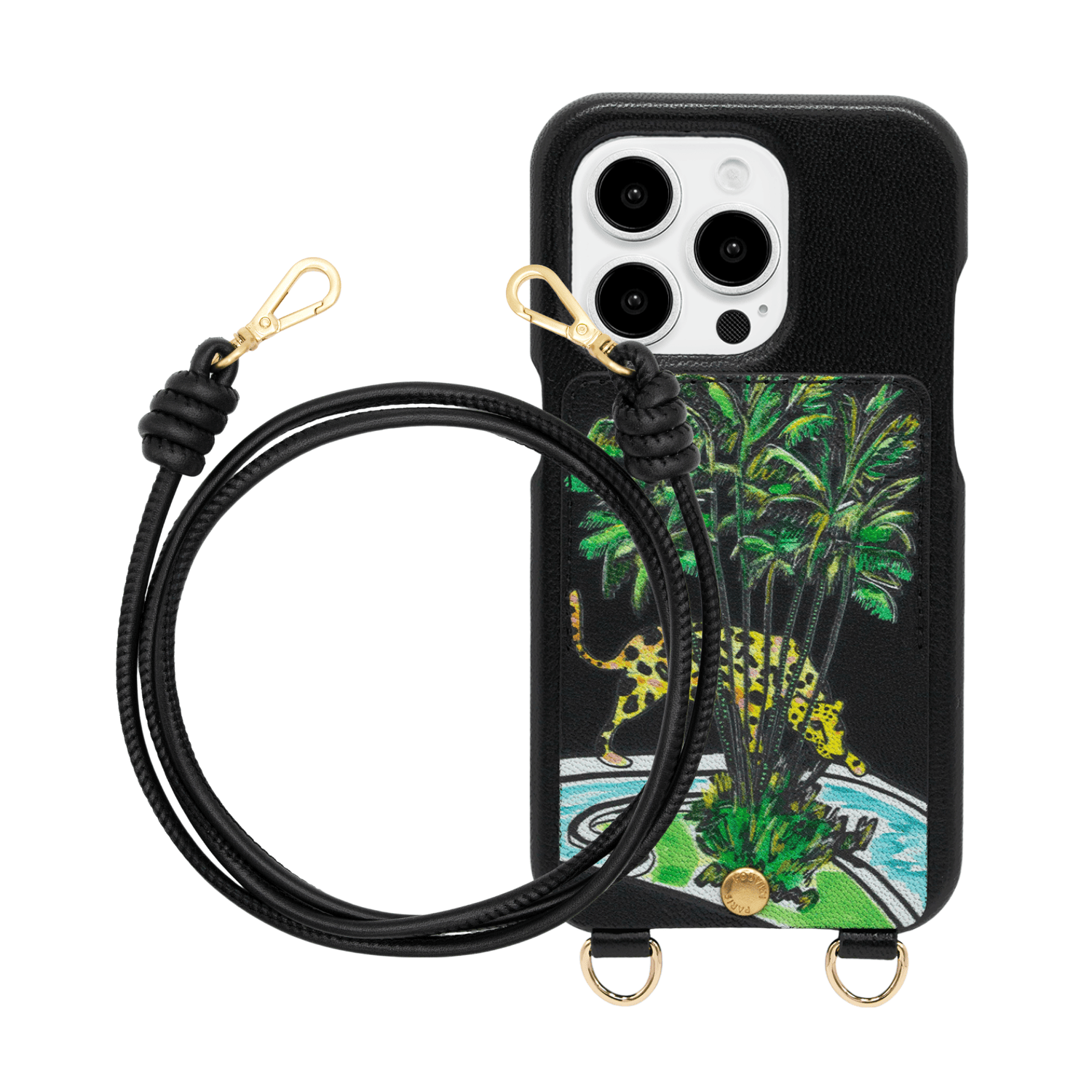 iPhone Case LOU x FILIPE JARDIM Black & KATE Black Cord