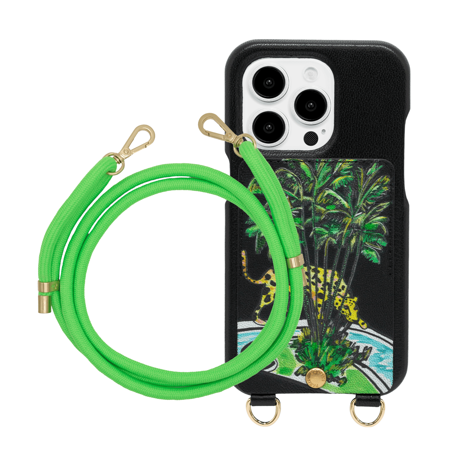 iPhone Case LOU x FILIPE JARDIM Black & TESSA POP Green Cord