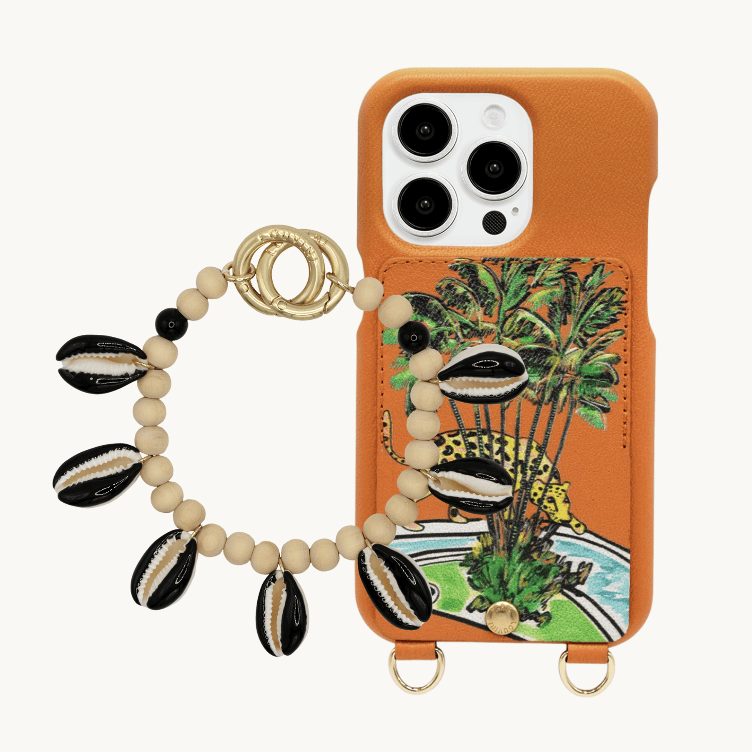 iPhone Case LOU x FILIPE JARDIM Orange & PETIT MOANA Black Bracelet