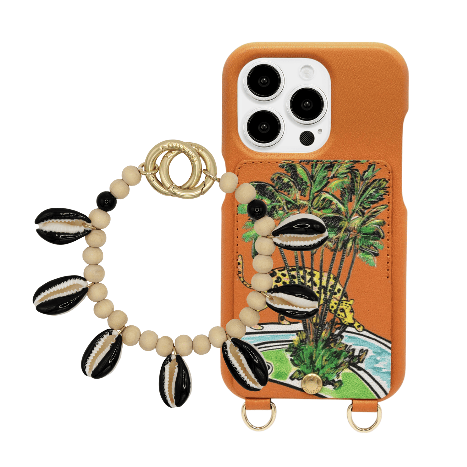 iPhone Case LOU x FILIPE JARDIM Orange & PETIT MOANA Black Bracelet