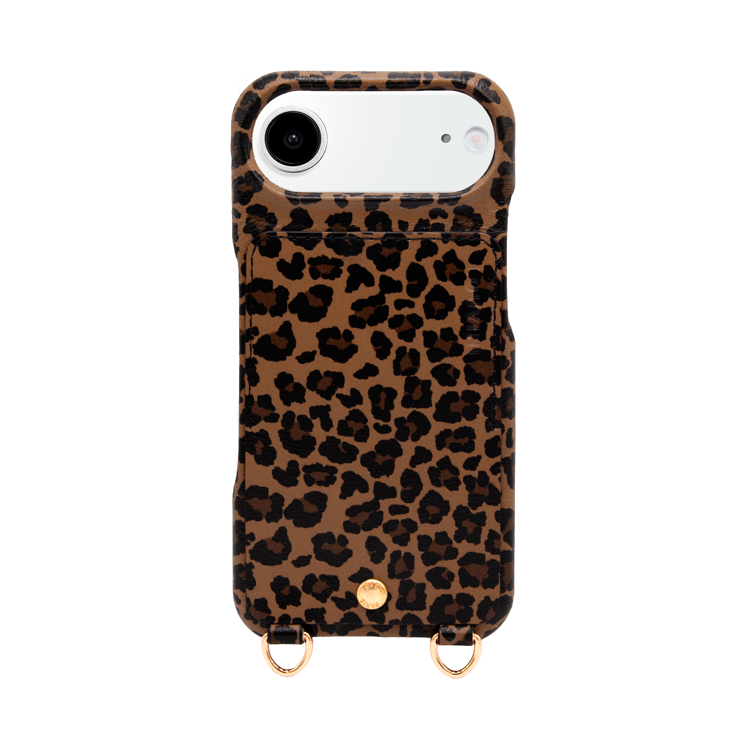 iPhone Leather Case with wallet and loops LOU - LEOPARD