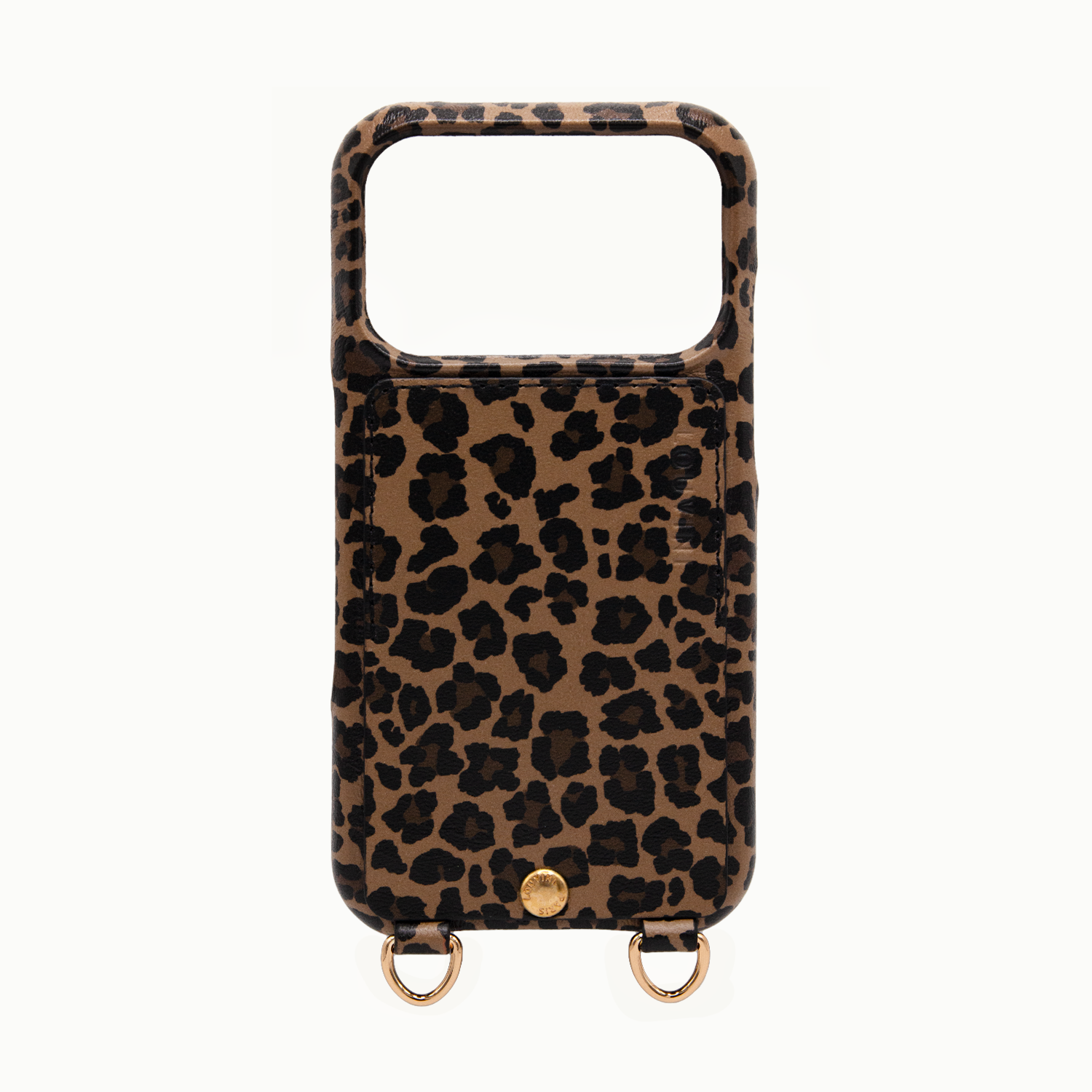 iPhone Leather Case with wallet and loops LOU - LEOPARD