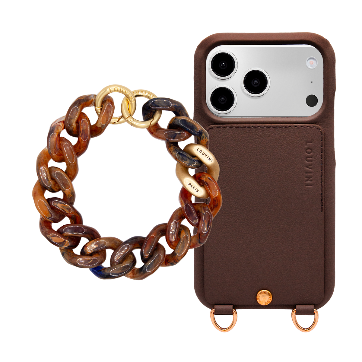 LOU Brown iPhone Case & Bracelet PETIT ZOE Brown