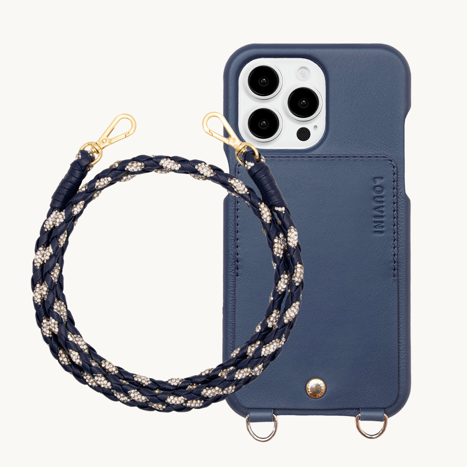 LOU iPhone Case Navy & KYLIE Cord Navy