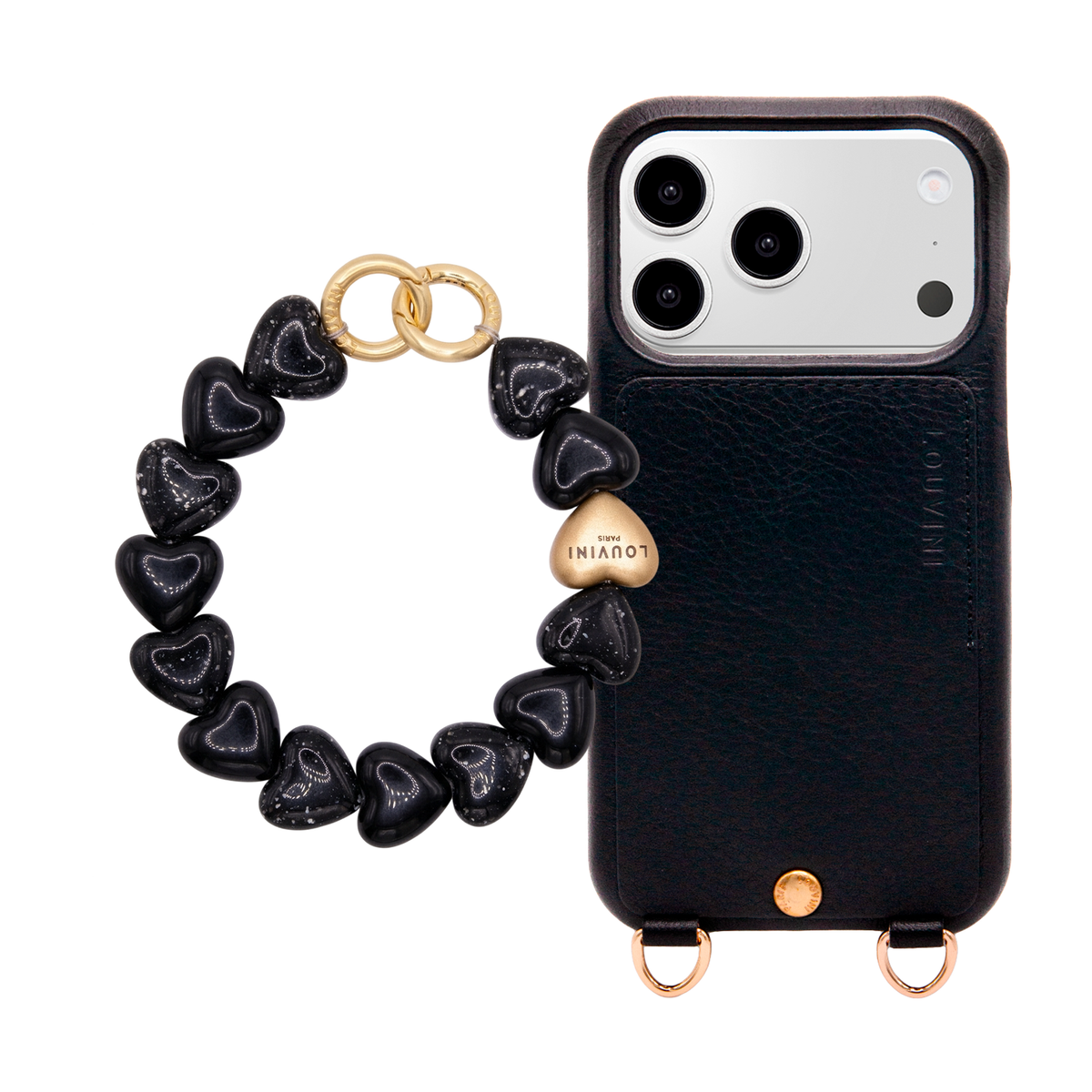 LOU Black iPhone Case & Bracelet PETIT CUORE Black