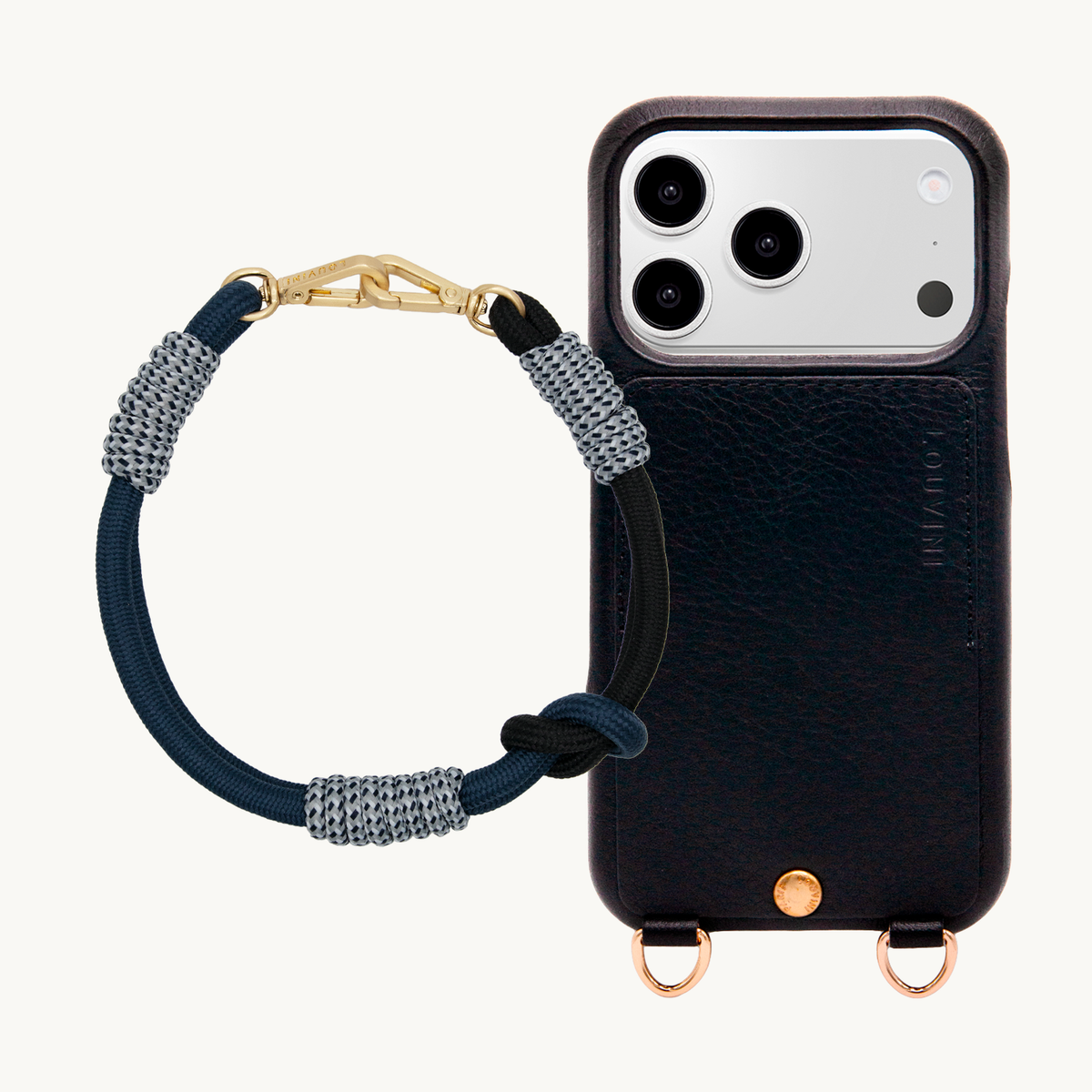 LOU Black iPhone Case & Bracelet PETIT TESSA Black Navy