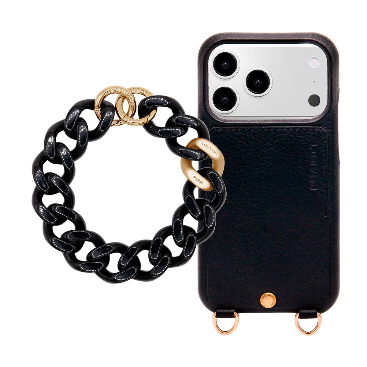 LOU iPhone Case Black & Bracelet PETIT ZOE Black