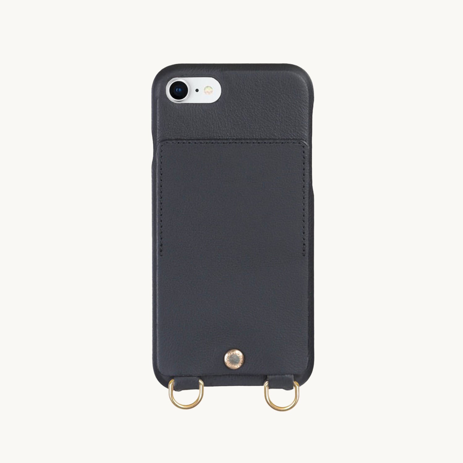 iPhone Leather Case with wallet and loops LOU - Black