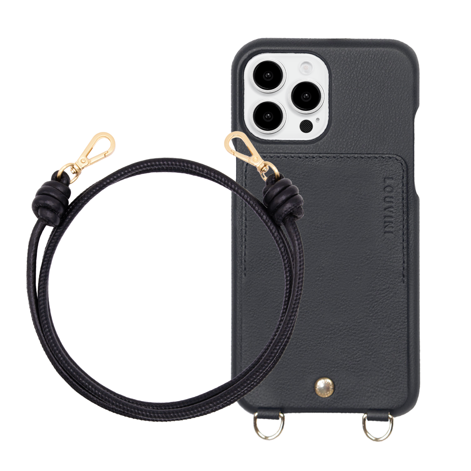 LOU Black Case & KATE Black Metallic Cord