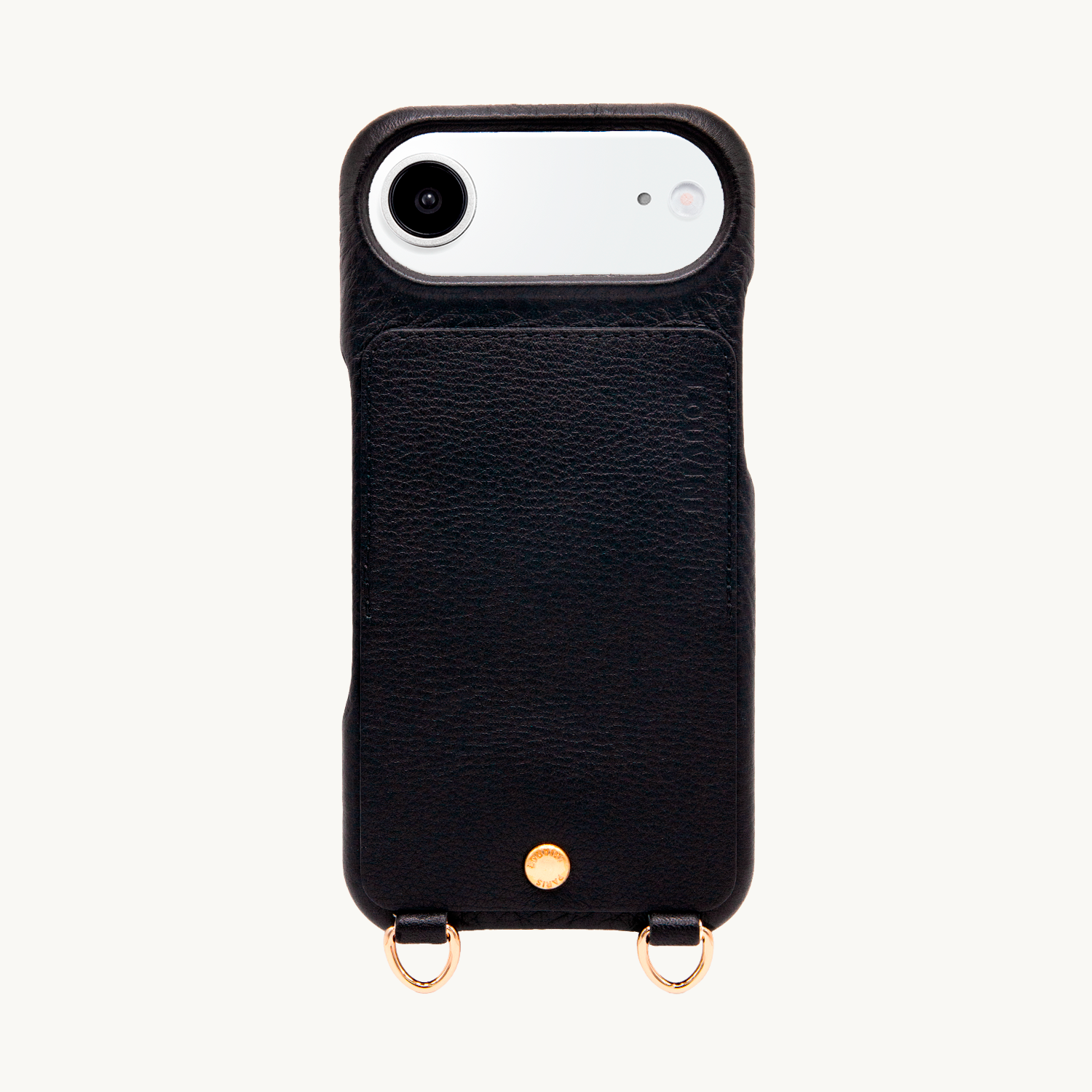 iPhone Leather Case with wallet and loops LOU - Black
