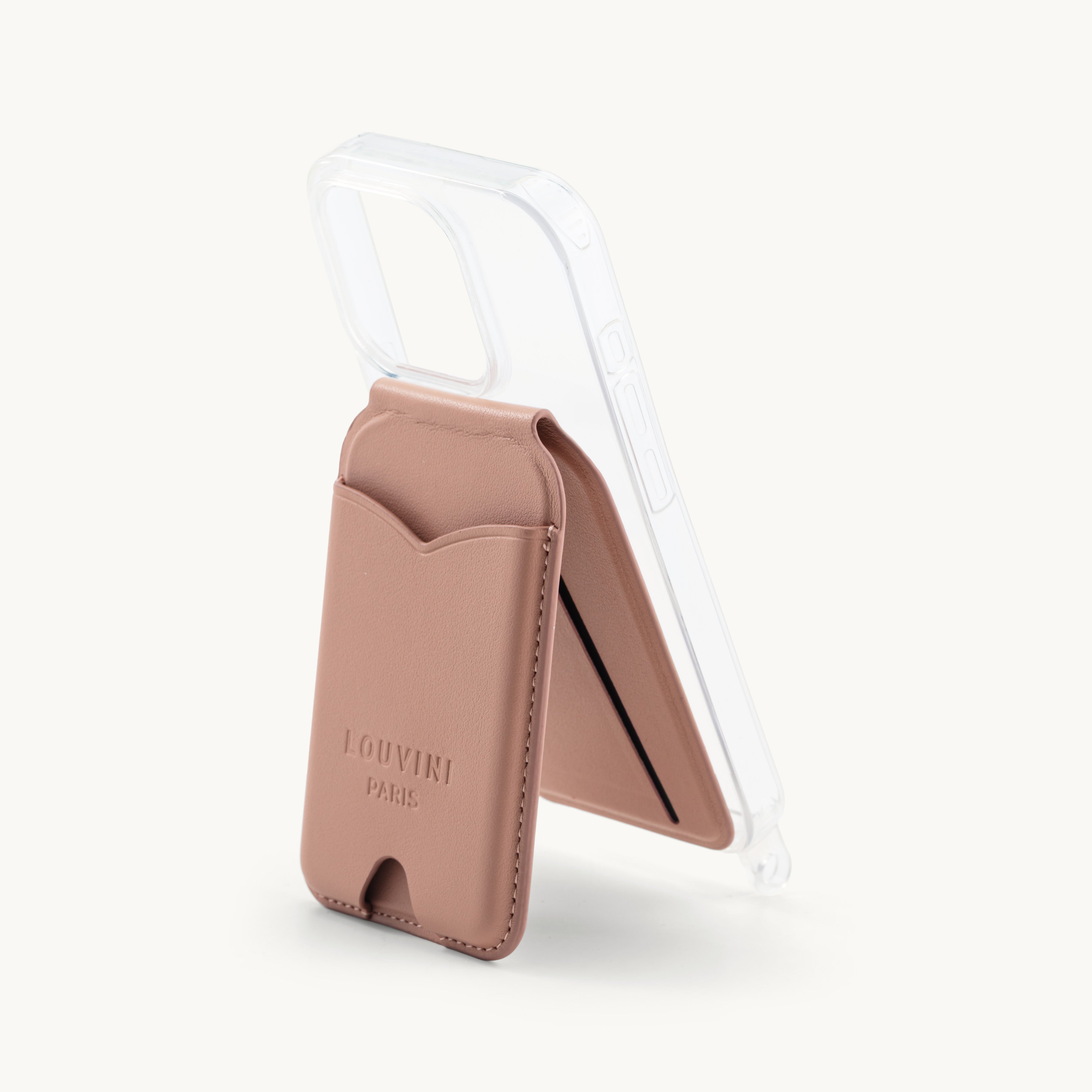 CASEY MagSafe iPhone mirror card holder - Soft pink