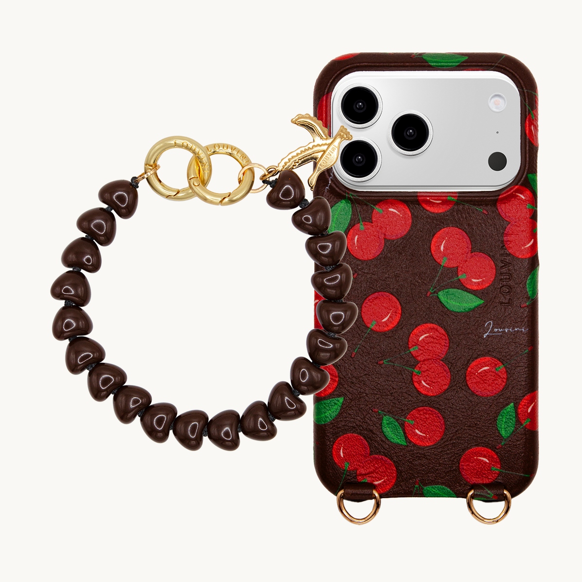 MAX Cherries MagSafe iPhone Case & Bracelet TINY CUORE Brown