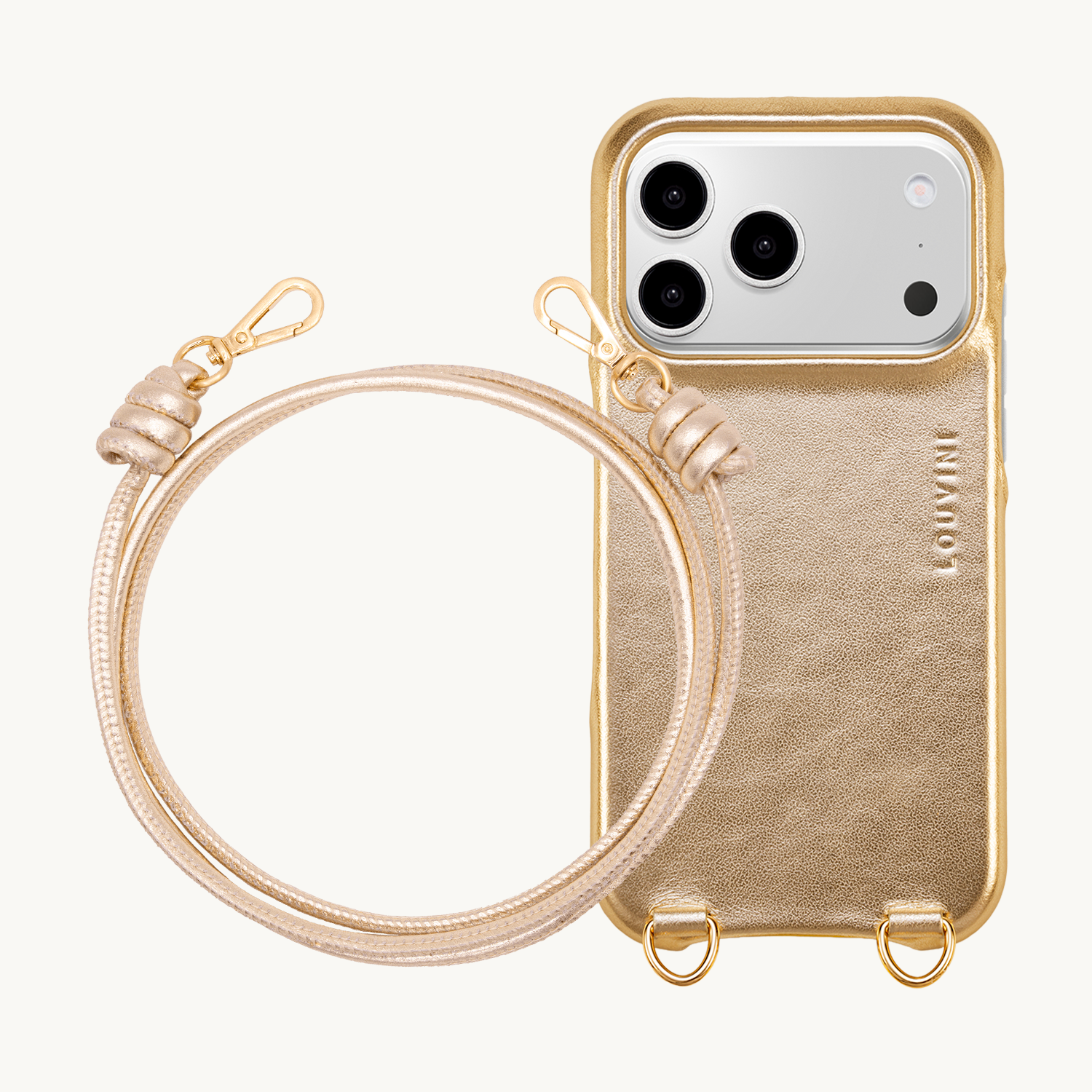 iPhone MAX MagSafe Gold Case & KATE Gold Cord