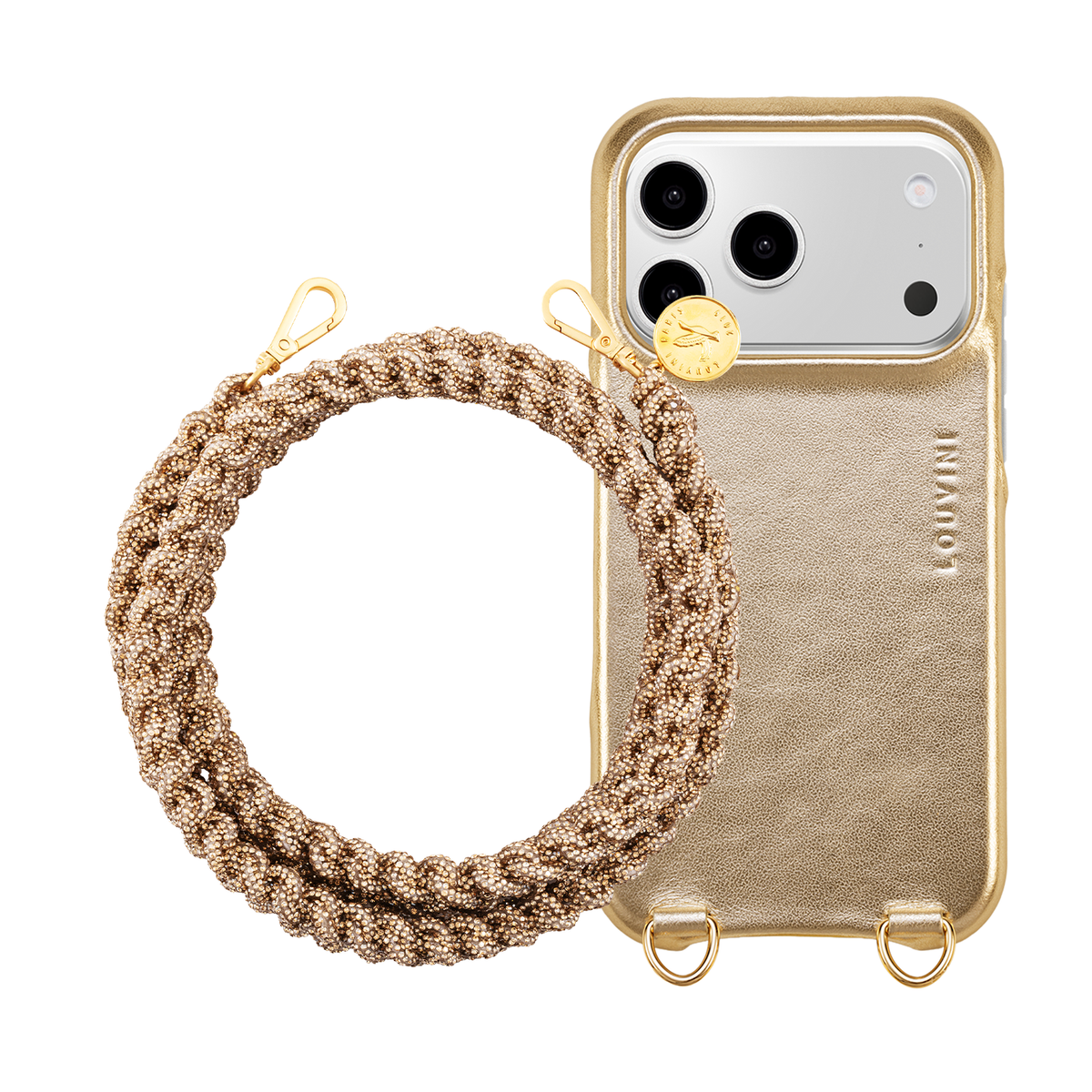 MAX Metallic Gold MagSafe iPhone Case & Cord SCARLETT Gold