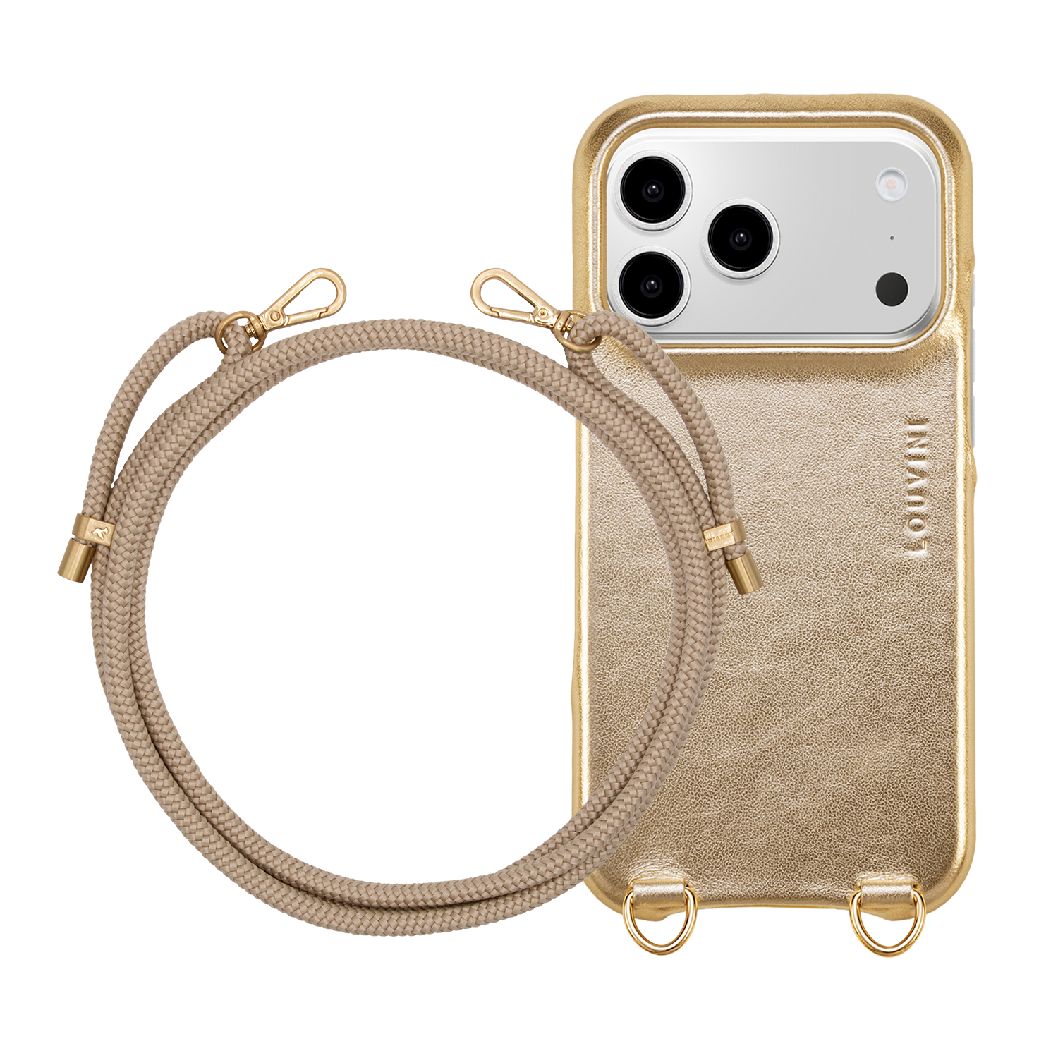 iPhone MAX Case Magsafe Gold-Silver & TESSA Sand Cord