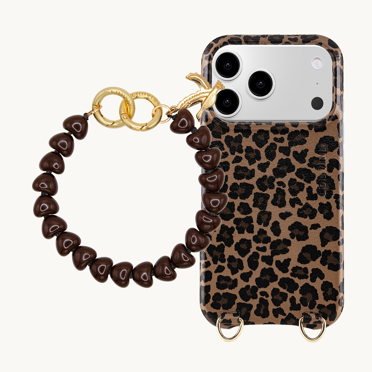 MAX Leopard MagSafe iPhone Case & Bracelet TINY CUORE Brown