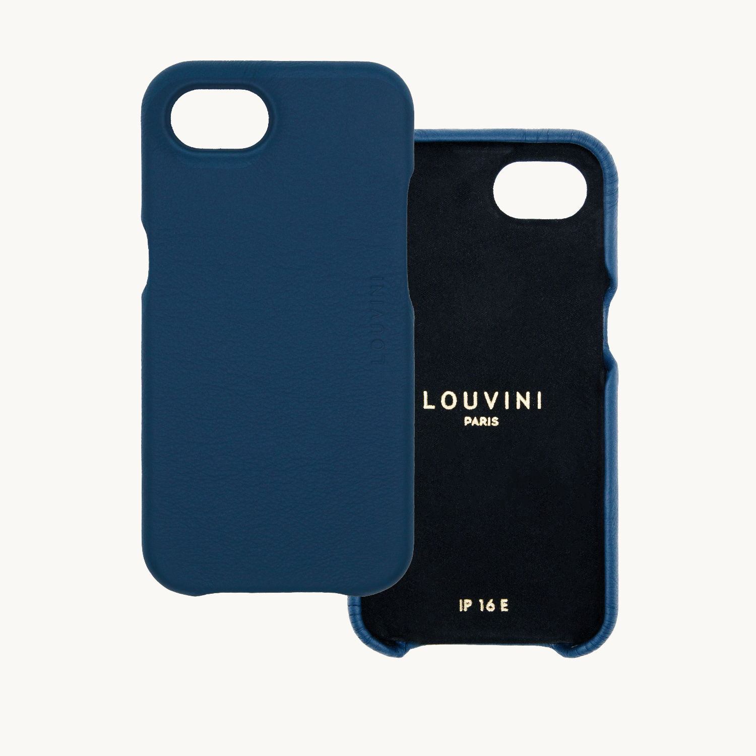 Leather iPhone Case with MagSafe MAX - NAVY