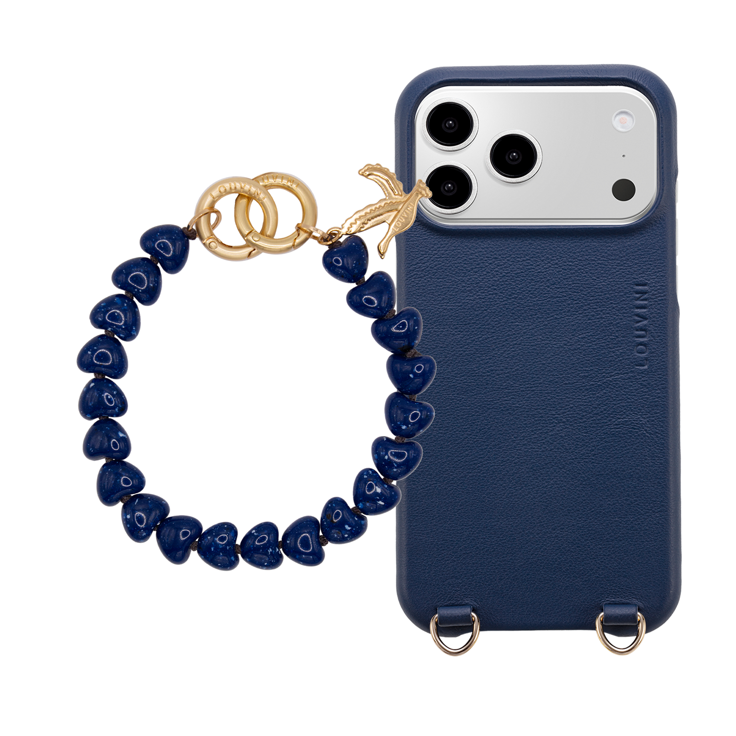MAX Marine Case & TINY CUORE Bracelet - Navy