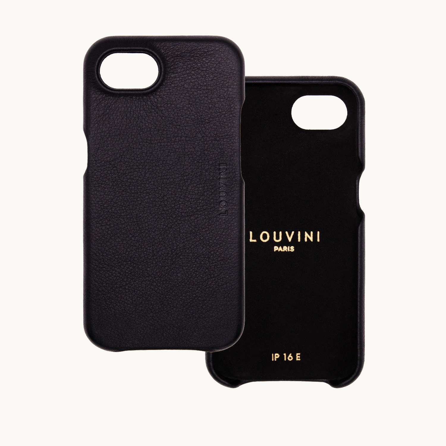 Leather iPhone Case with MagSafe MAX - BLACK