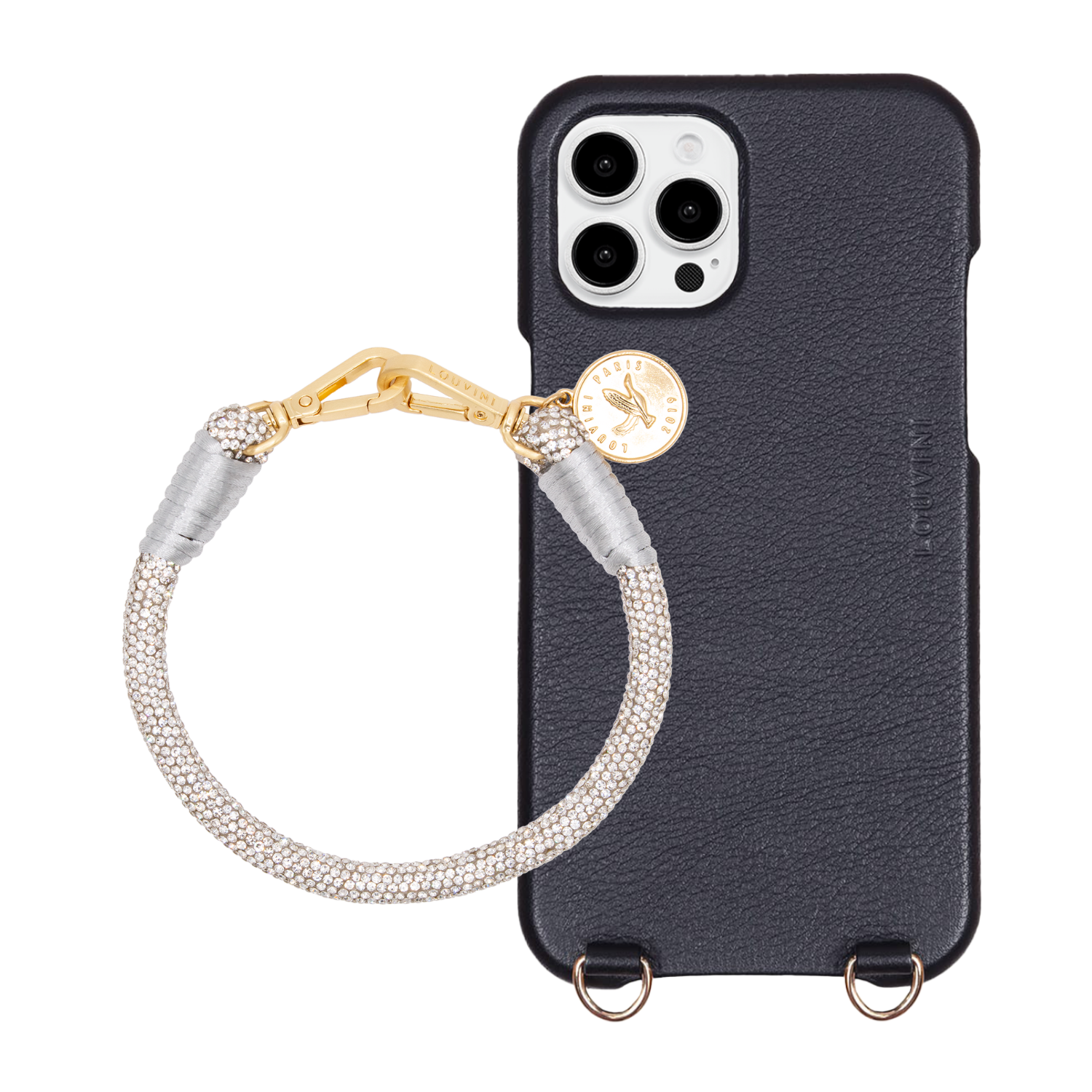 MAX iPhone Case Black & PETIT KIM Bracelet Silver