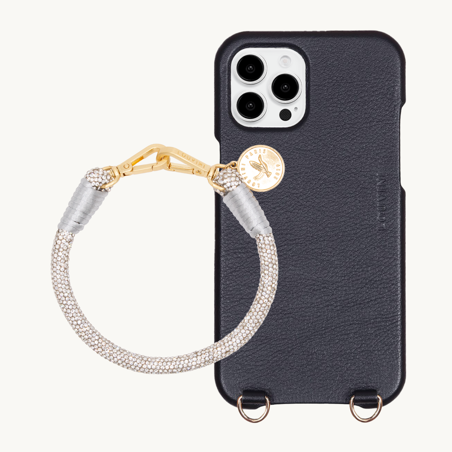 MAX iPhone Case Black & PETIT KIM Bracelet Silver